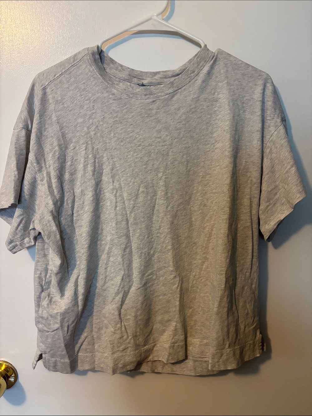 Classic Gray Layering Everyday Comfy Casual Lived In Tee XL